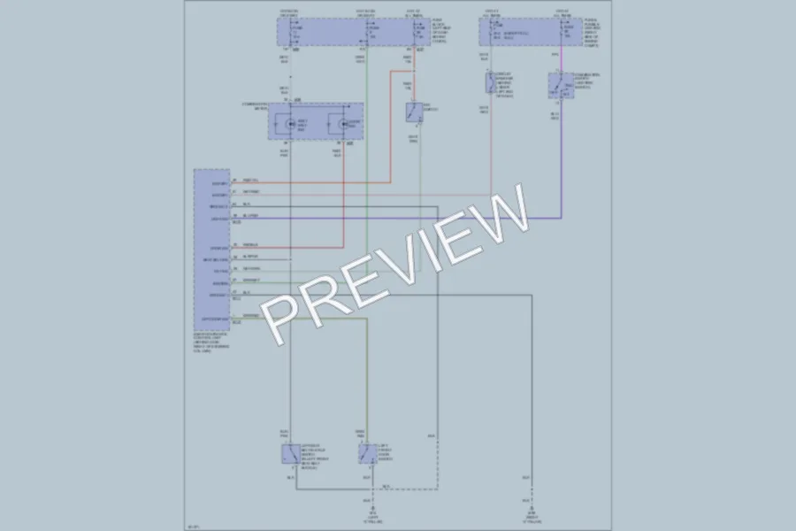 2004 Nissan Frontier Warning Systems wiring diagram preview