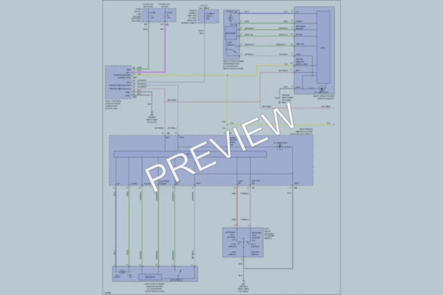 2004 Nissan Maxima Power Windows wiring diagram preview