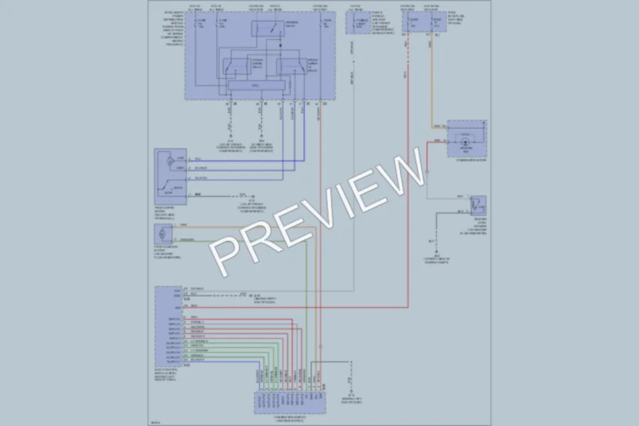 2004 Nissan Murano Wiper Washer wiring diagram preview