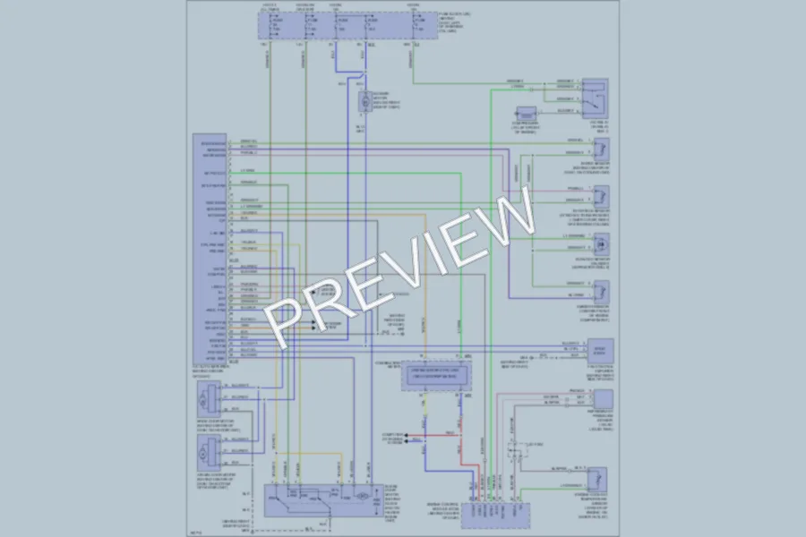 2004 Nissan Pathfinder Air Conditioning wiring diagram preview