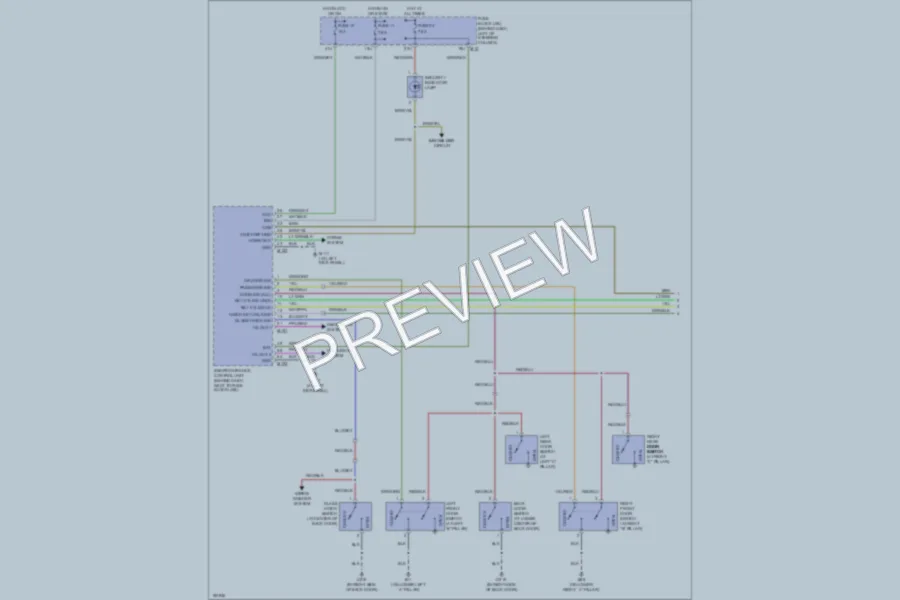 2004 Nissan Pathfinder Anti Theft wiring diagram preview