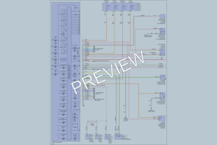 2004 Nissan PathfinderArmada Instrument Cluster wiring diagram preview