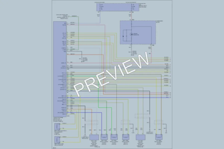 2004 Nissan PathfinderArmada Supplemental Restraints wiring diagram preview