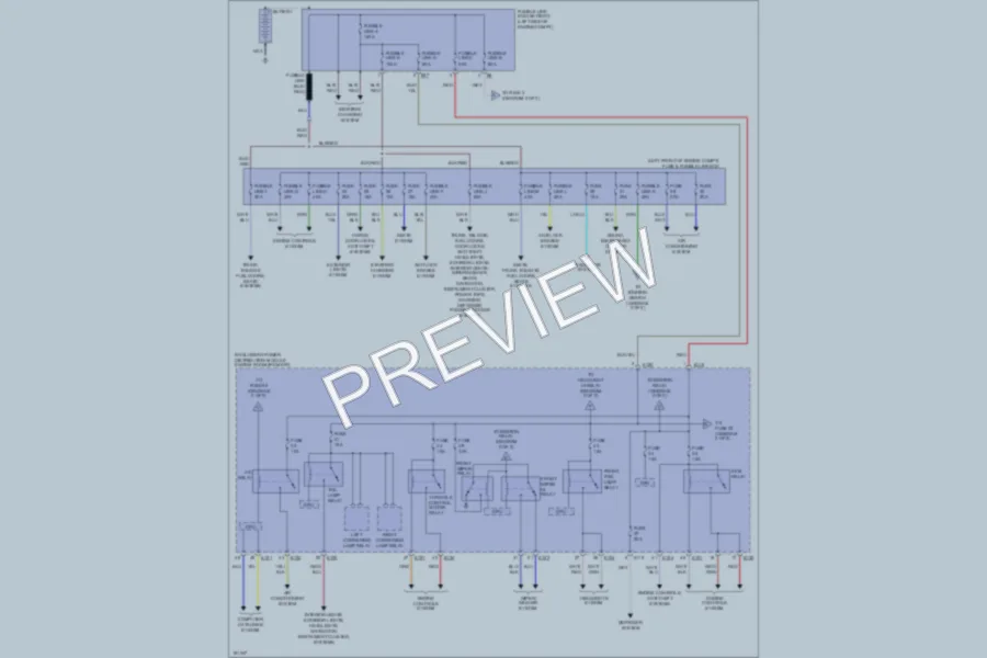 2004 Nissan Quest Power Distribution wiring diagram preview