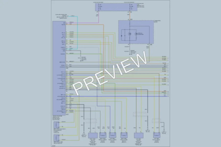 2004 Nissan Quest Supplemental Restraints wiring diagram preview
