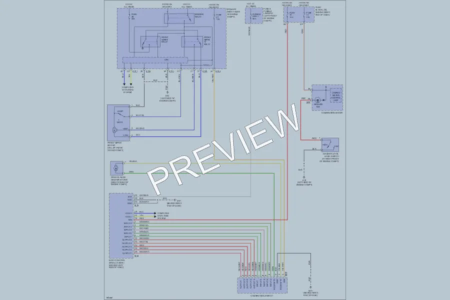 2004 Nissan Quest Wiper Washer wiring diagram preview