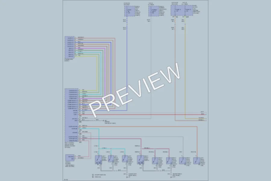2004 Nissan Titan Headlights wiring diagram preview