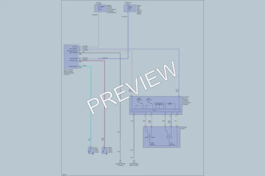 2004 Nissan Titan Power Top Sunroof wiring diagram preview