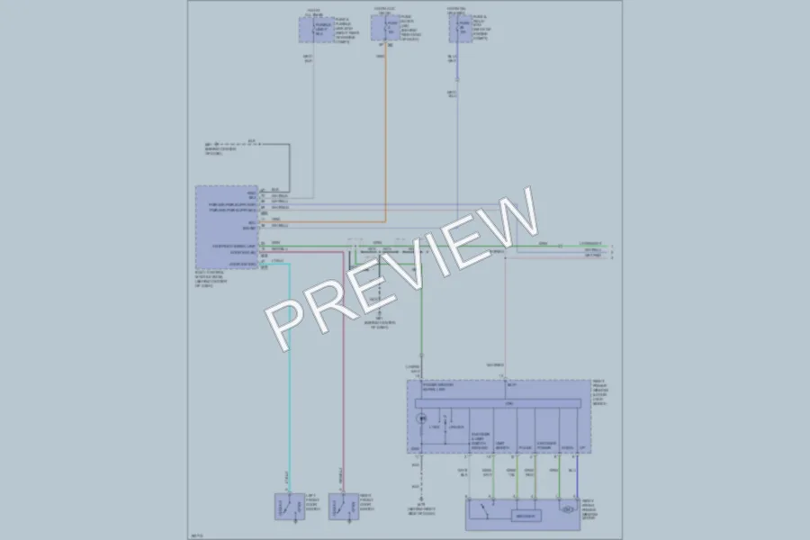 2004 Nissan Titan Power Windows wiring diagram preview