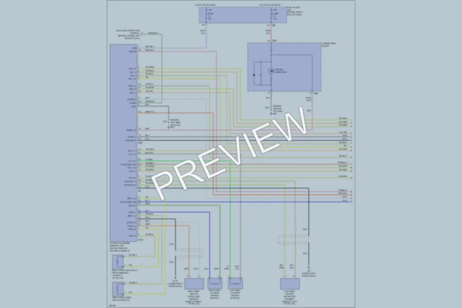 2004 Nissan Titan Supplemental Restraints wiring diagram preview