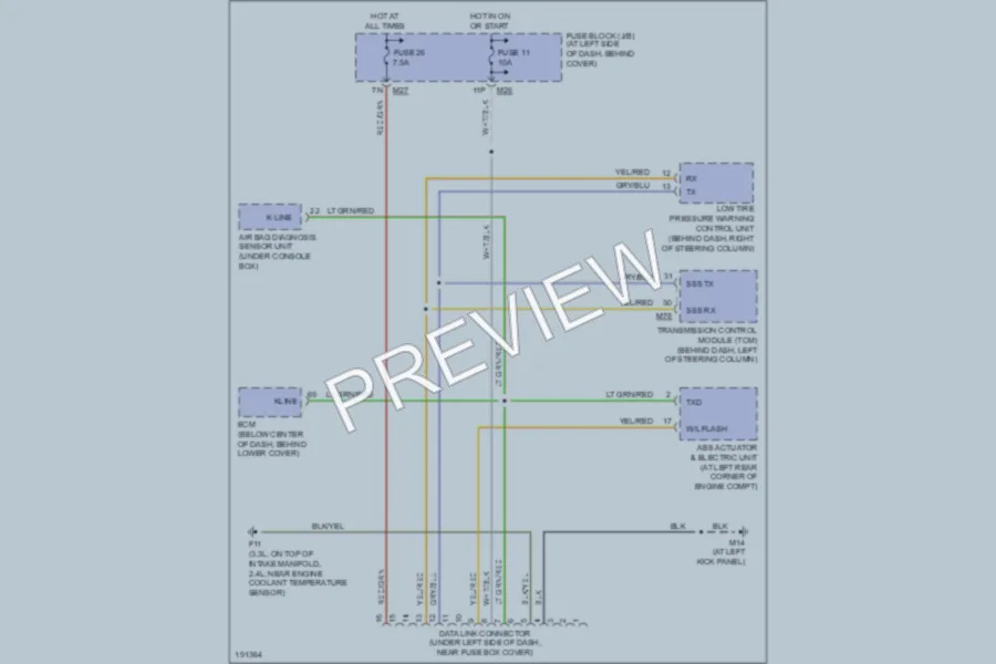2004 Nissan Xterra Computer Data Lines wiring diagram preview