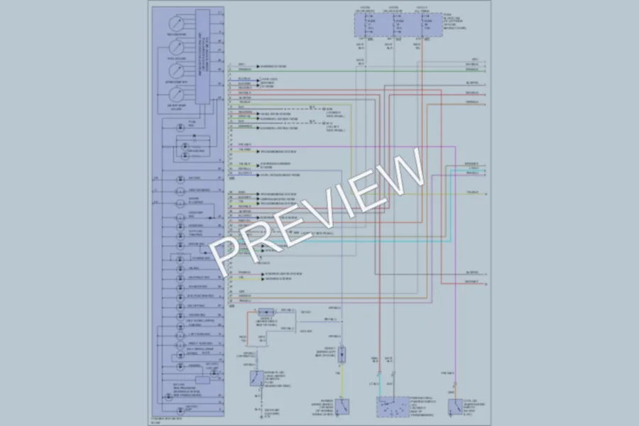 2004 Nissan Xterra Instrument Cluster wiring diagram preview