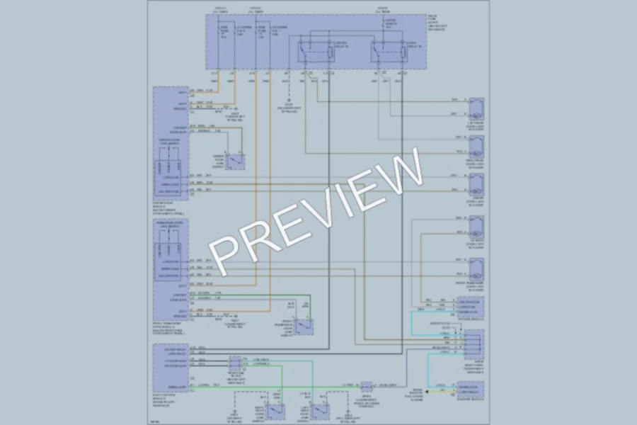 2004 Oldsmobile Bravada Power Door Locks wiring diagram preview
