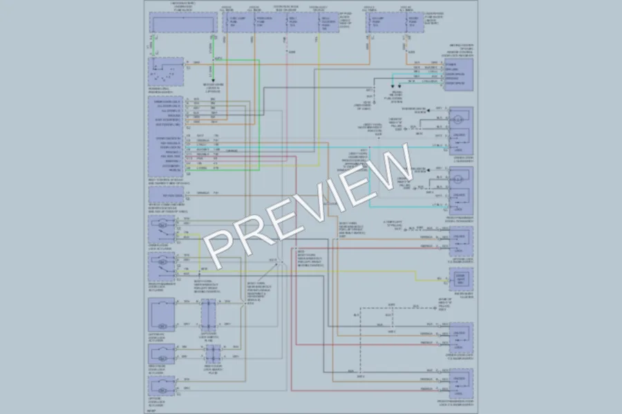 2004 Oldsmobile Silhouette Power Door Locks wiring diagram preview