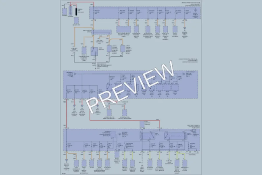 2004 Pontiac Aztek Power Distribution wiring diagram preview