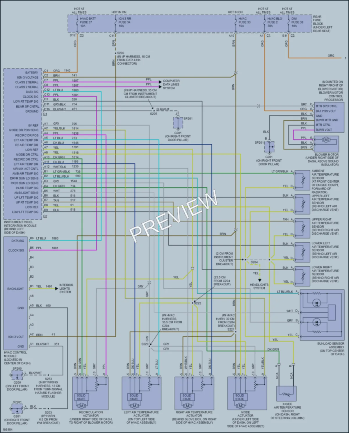 2004 Pontiac Bonneville Air Conditioning wiring diagram preview
