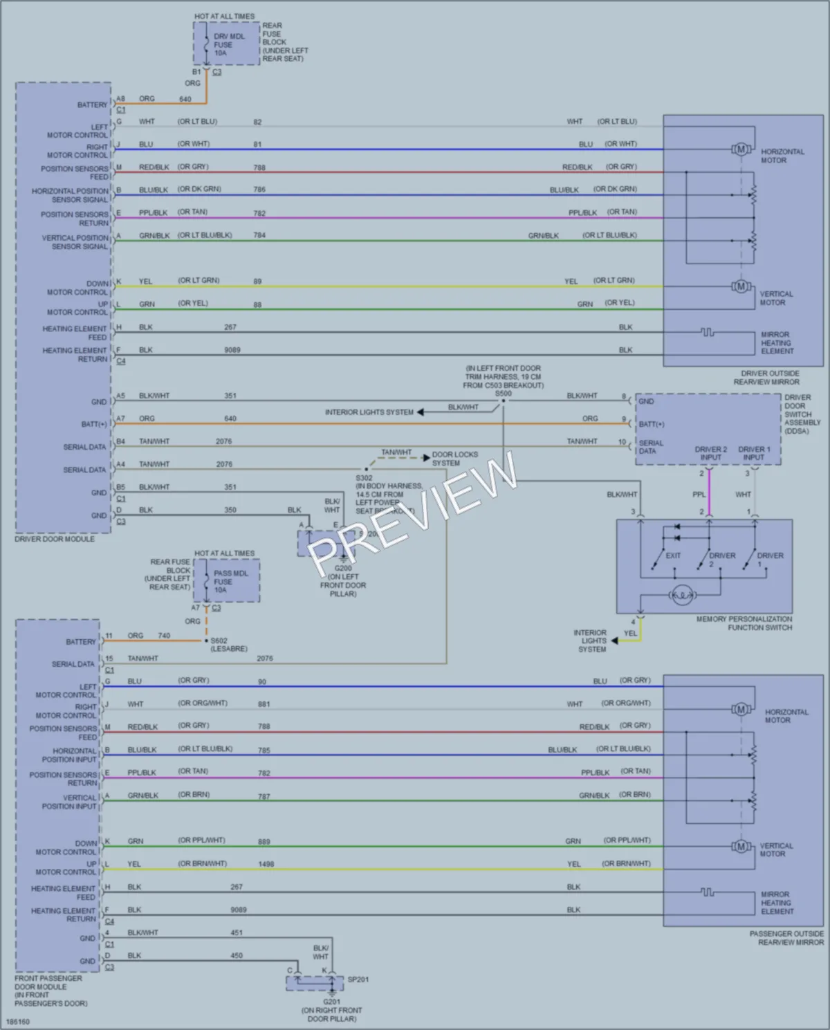 2004 Pontiac Bonneville Memory Systems wiring diagram preview