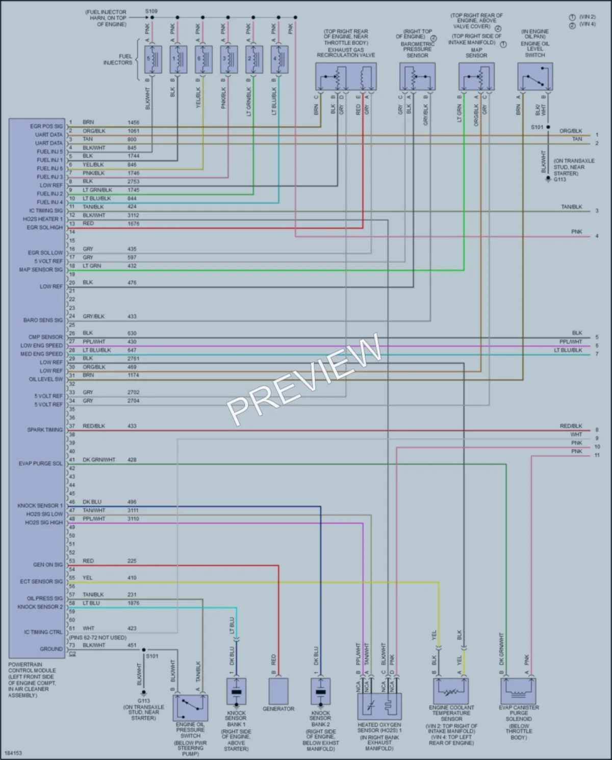 2004 Pontiac GrandPrix Engine Performance wiring diagram preview