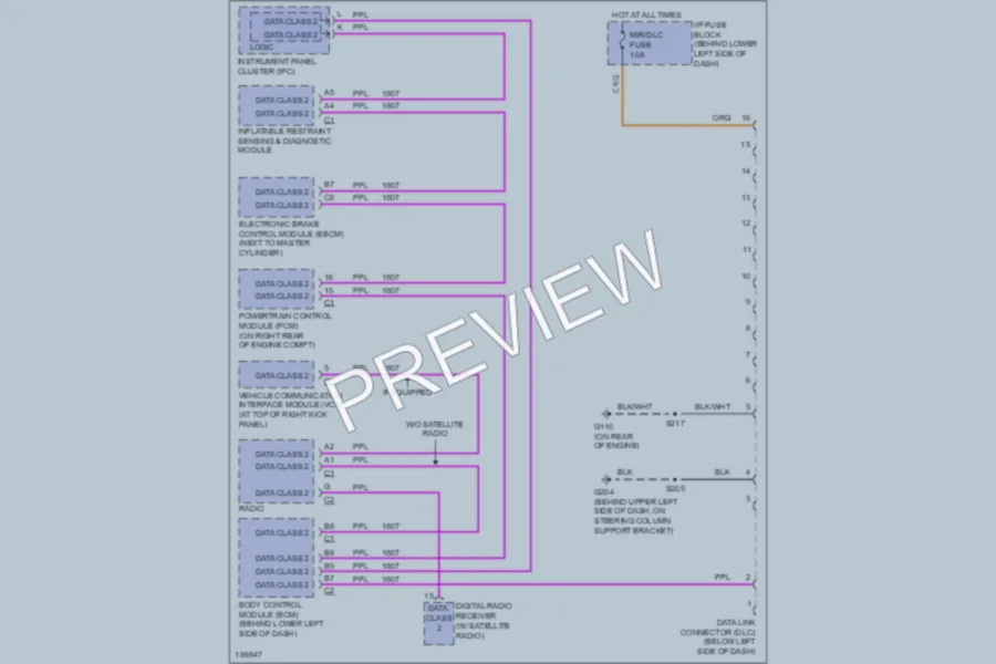 2004 Pontiac Sunfire Computer Data Lines wiring diagram preview