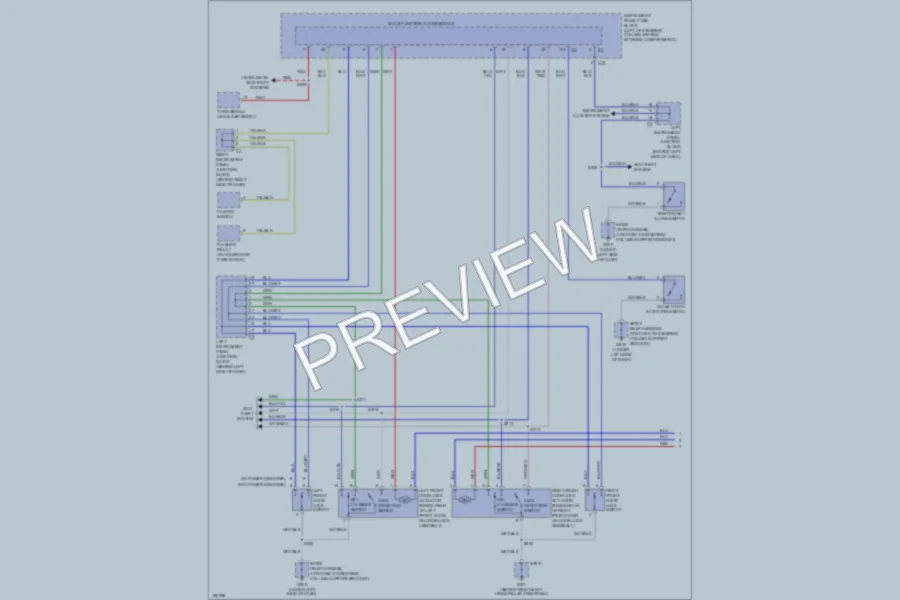 2004 Pontiac Vibe Power Door Locks wiring diagram preview