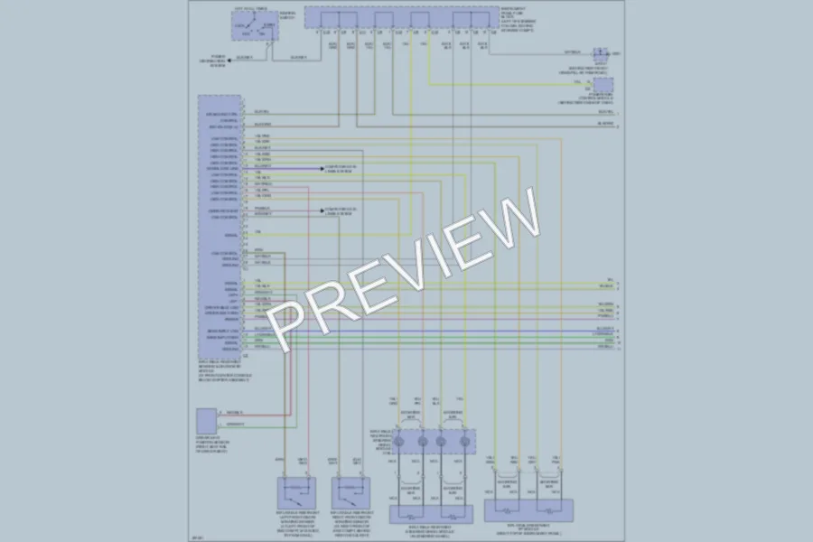 2004 Pontiac Vibe Supplemental Restraints wiring diagram preview