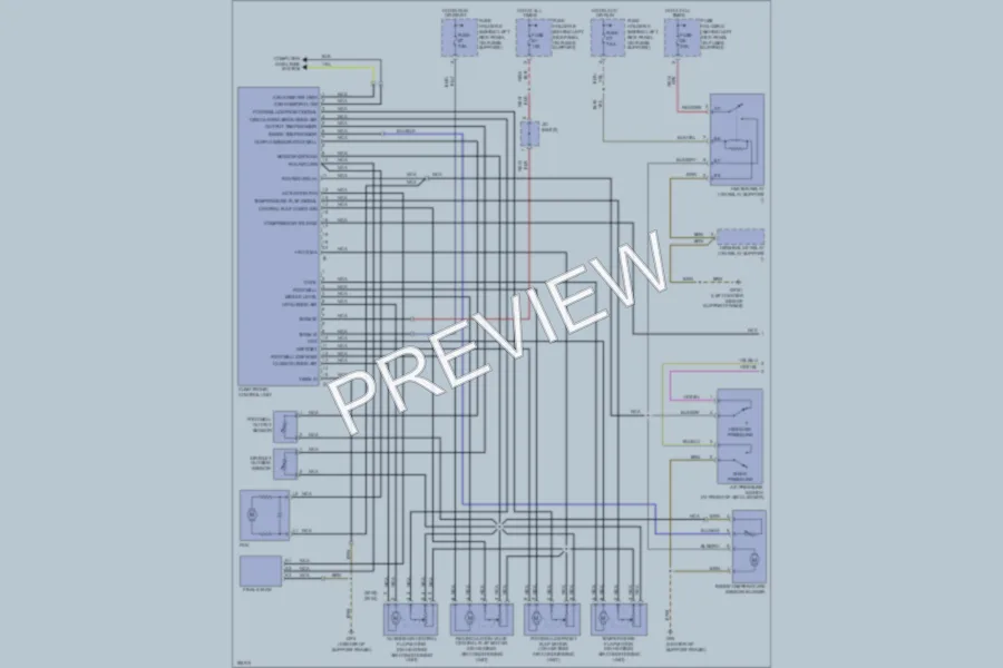 2004 Porsche 911 Air Conditioning wiring diagram preview