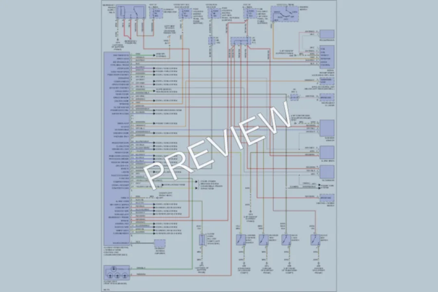 2004 Porsche 911 Anti Theft wiring diagram preview