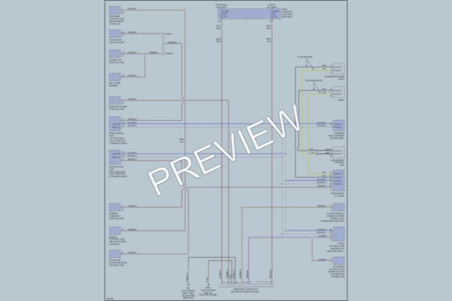 2004 Porsche 911 Computer Data Lines wiring diagram preview