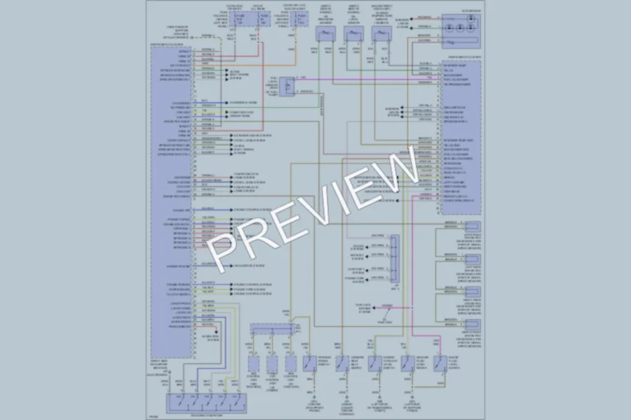 2004 Porsche 911 Instrument Cluster wiring diagram preview