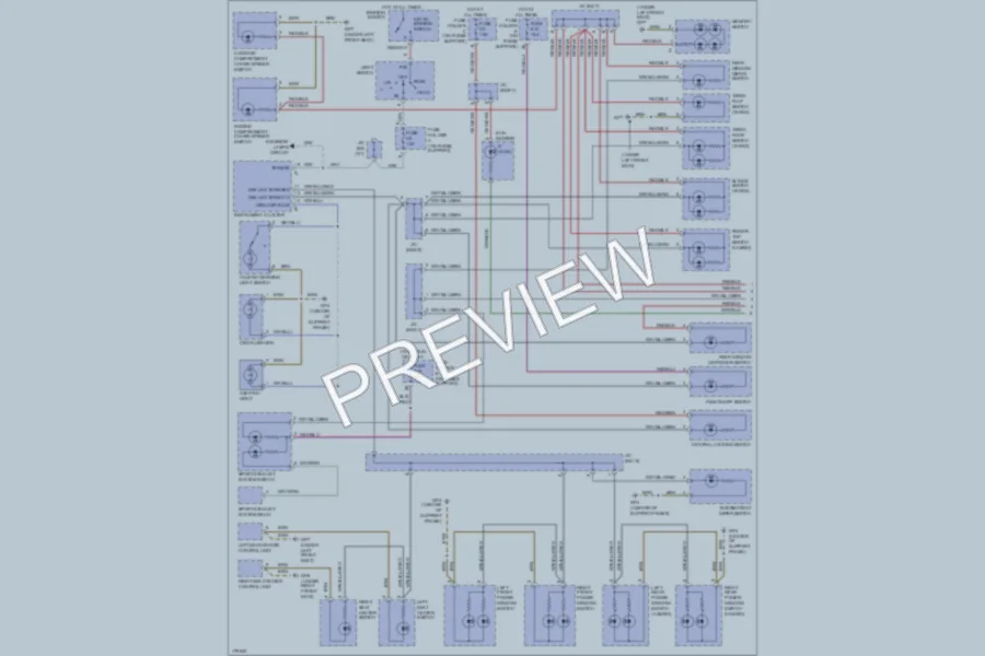 2004 Porsche 911 Interior Lights wiring diagram preview