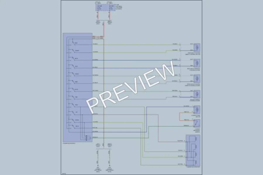 2004 Porsche 911 Power Seats wiring diagram preview