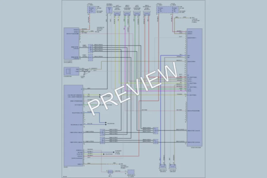 2004 Porsche 911 Radio wiring diagram preview