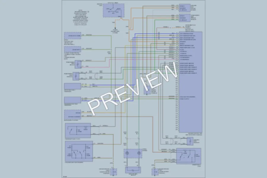 2004 Porsche 911 Supplemental Restraints wiring diagram preview