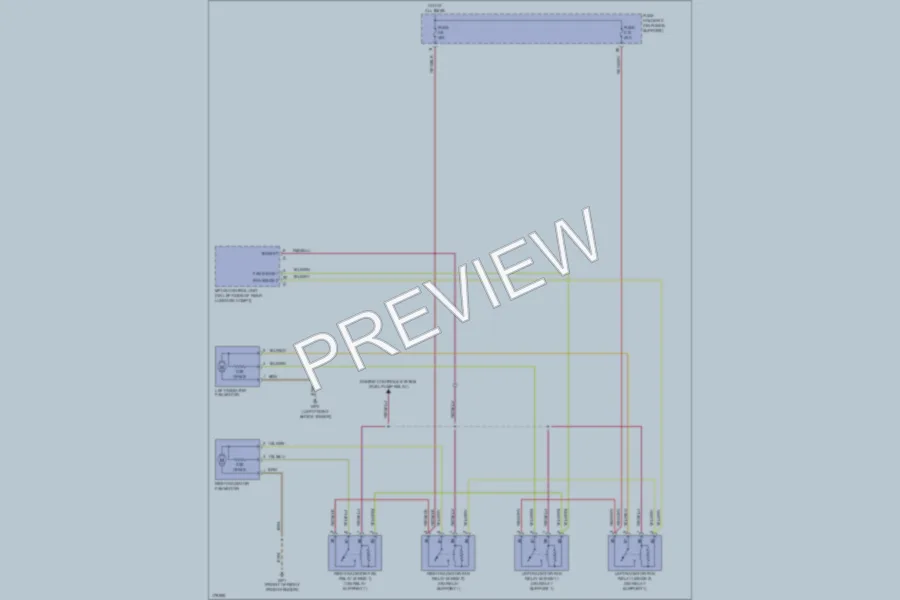 2004 Porsche Boxster Cooling Fan wiring diagram preview