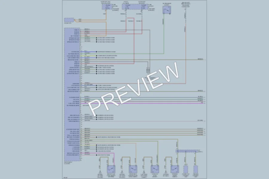 2004 Porsche Boxster Instrument Cluster wiring diagram preview