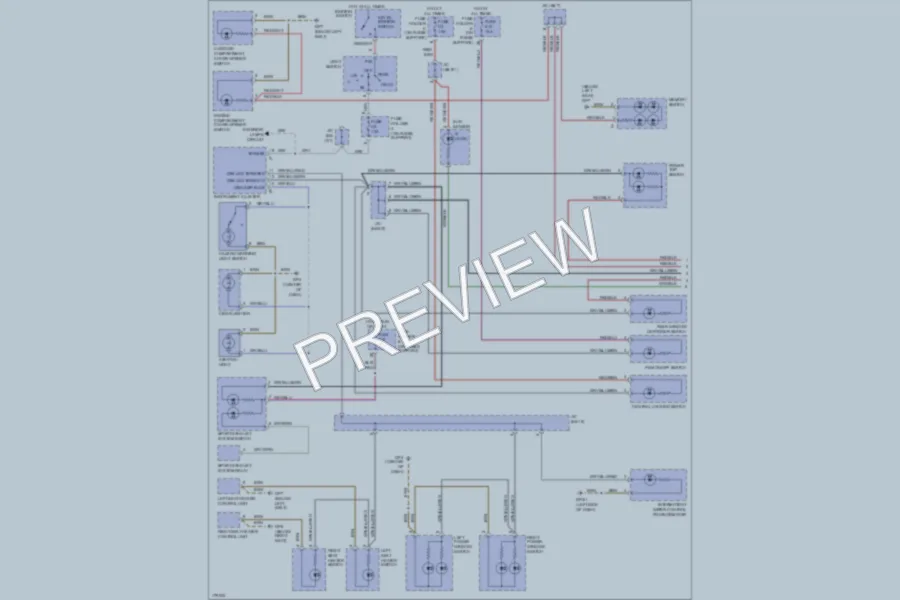 2004 Porsche Boxster Interior Lights wiring diagram preview