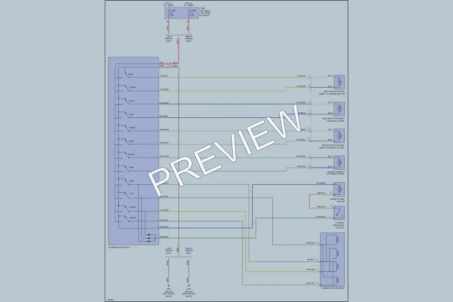 2004 Porsche Boxster Power Seats wiring diagram preview