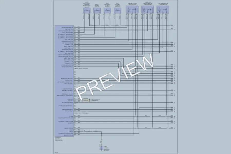 2004 Porsche Cayenne Air Conditioning wiring diagram preview
