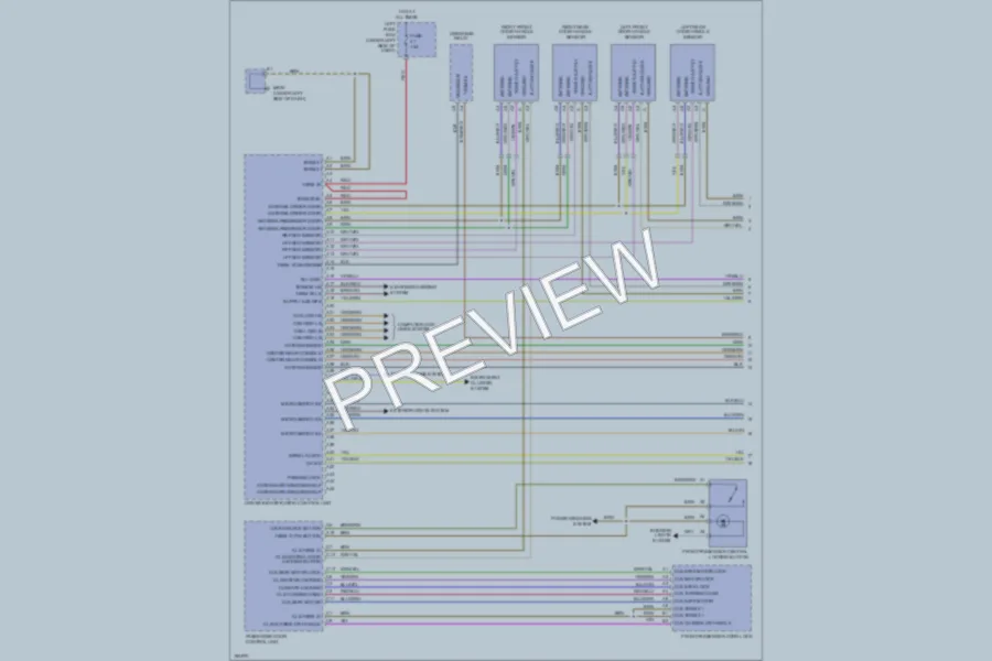 2004 Porsche Cayenne Anti Theft wiring diagram preview