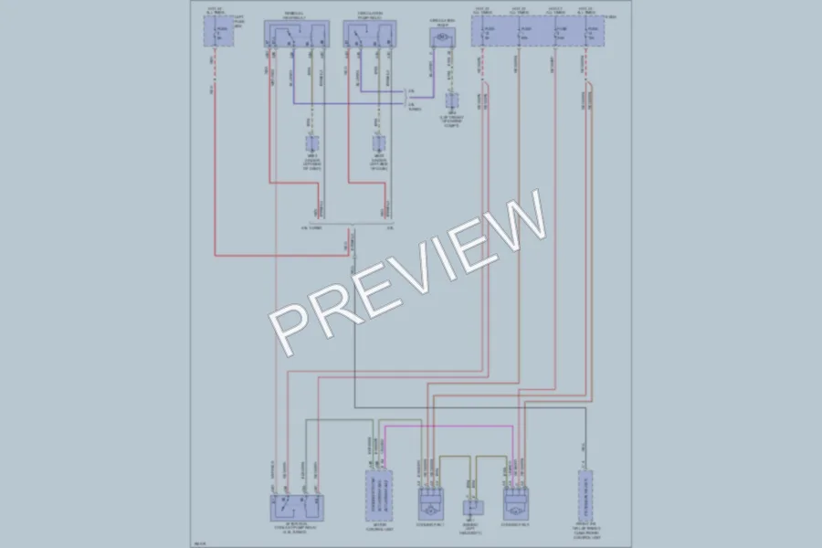 2004 Porsche Cayenne Cooling Fan wiring diagram preview