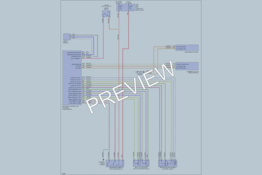 2004 Porsche Cayenne Cruise Control wiring diagram preview
