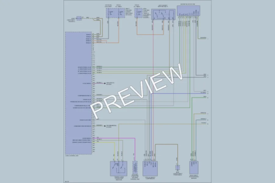 2004 Porsche Cayenne Electronic Suspension wiring diagram preview