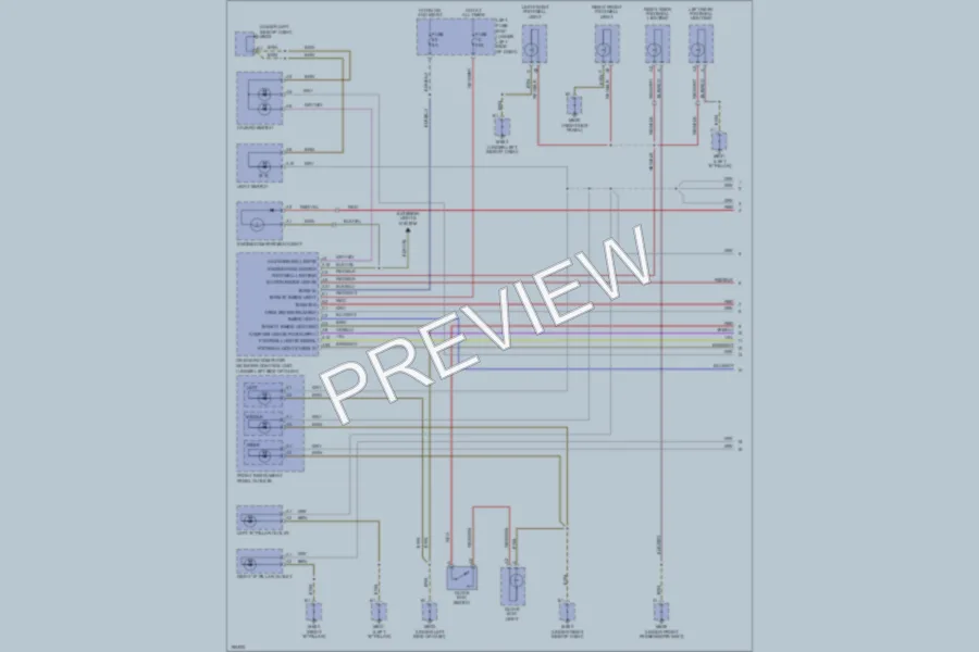 2004 Porsche Cayenne Interior Lights wiring diagram preview