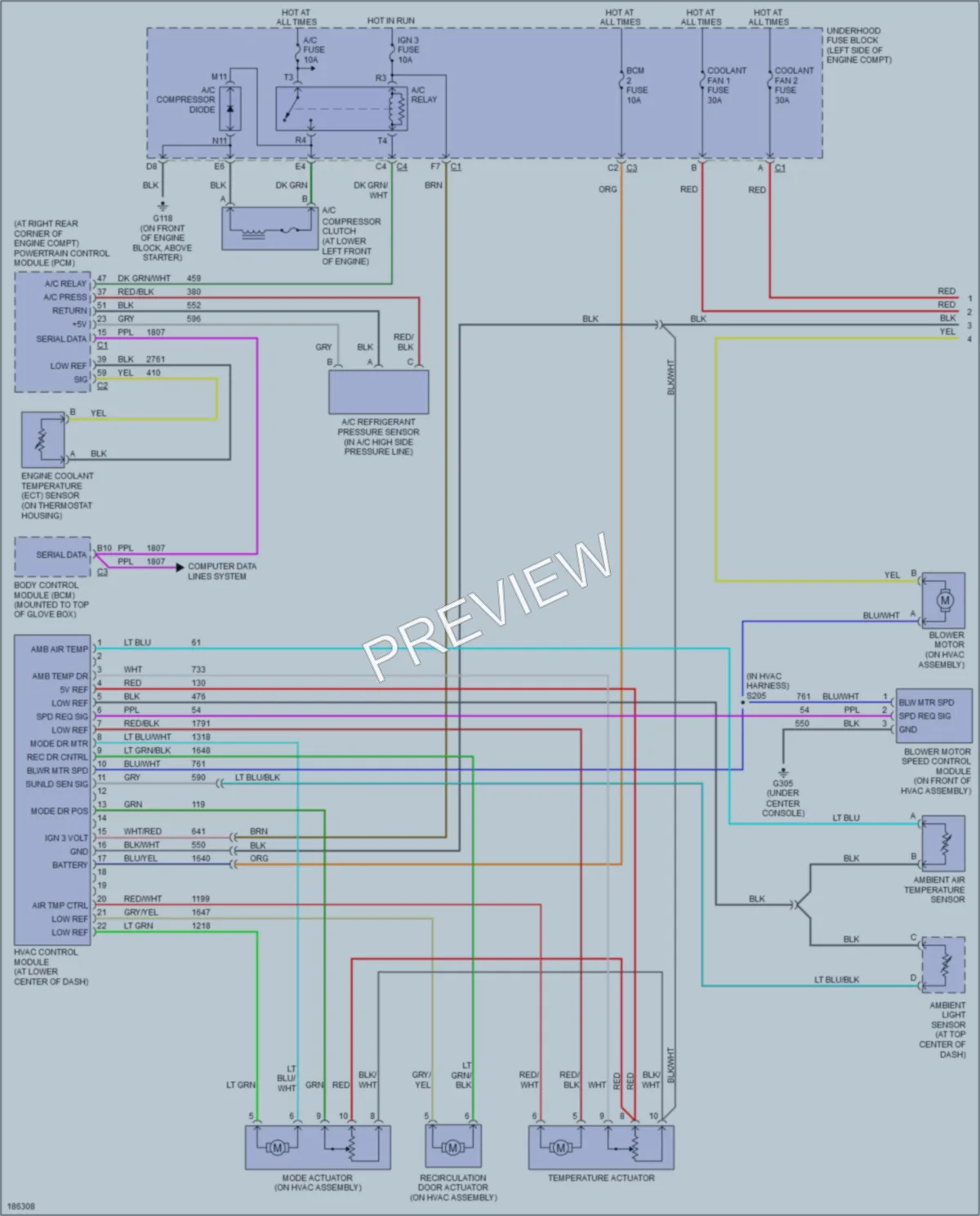 2004 Saturn L3003 Air Conditioning wiring diagram preview