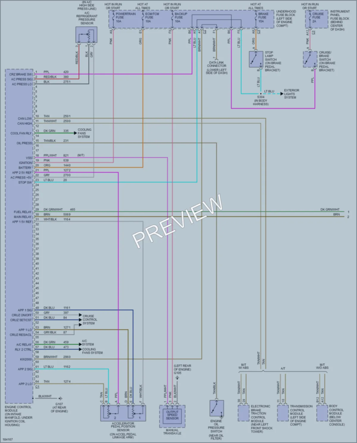 2004 Saturn VUE Engine Performance wiring diagram preview