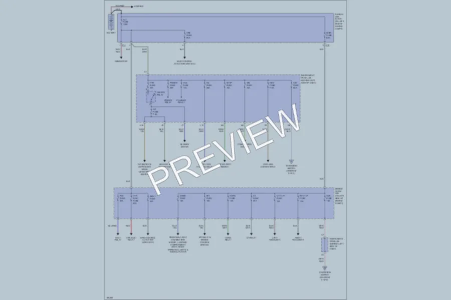 2004 Scion xA Power Distribution wiring diagram preview