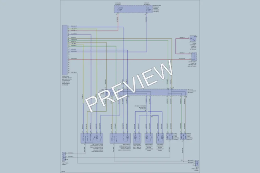 2004 Scion xA Power Door Locks wiring diagram preview