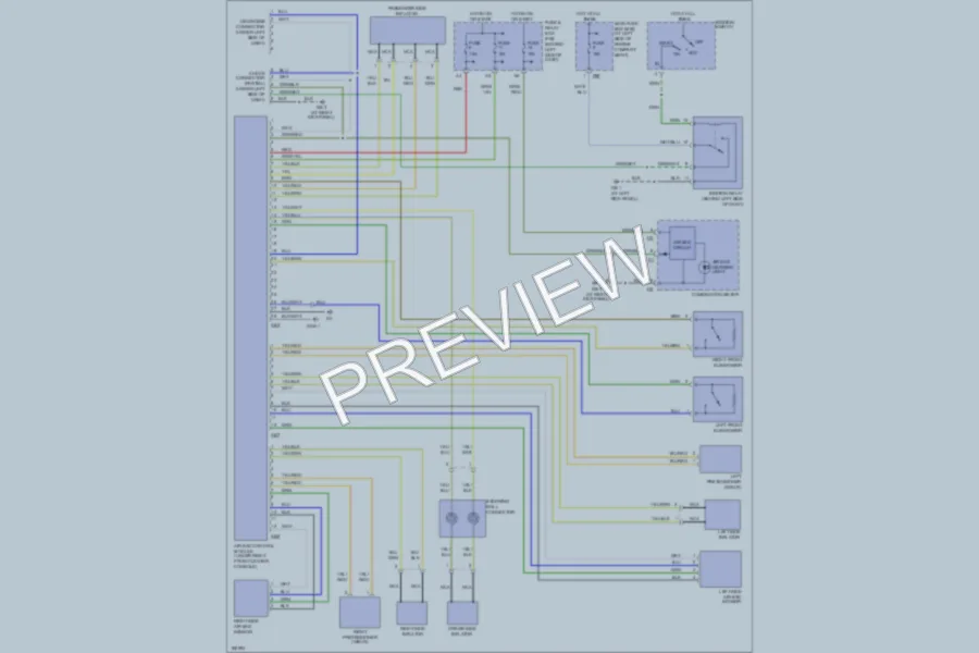 2004 Subaru Forester Supplemental Restraints wiring diagram preview