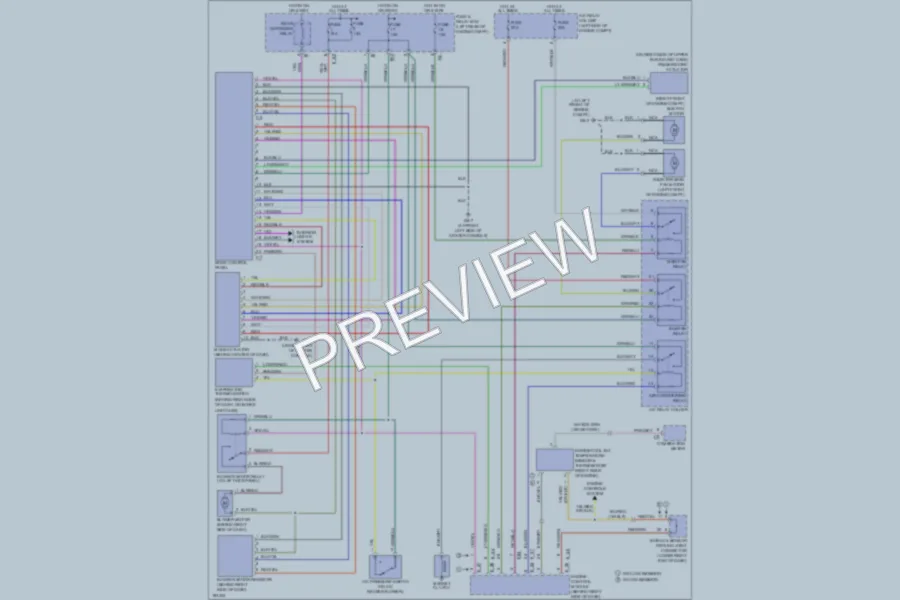 2004 Subaru Outback Air Conditioning wiring diagram preview
