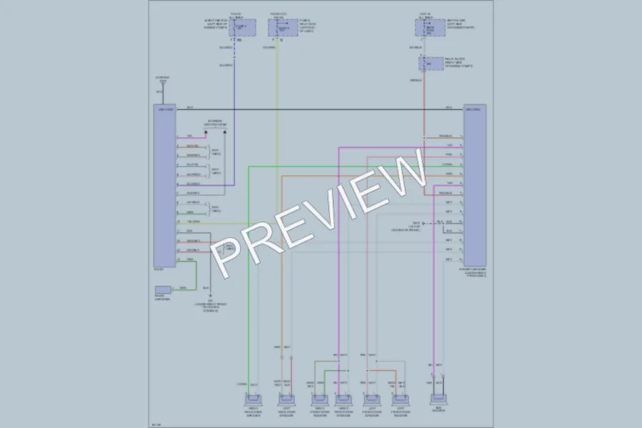 2004 Subaru Outback Radio wiring diagram preview